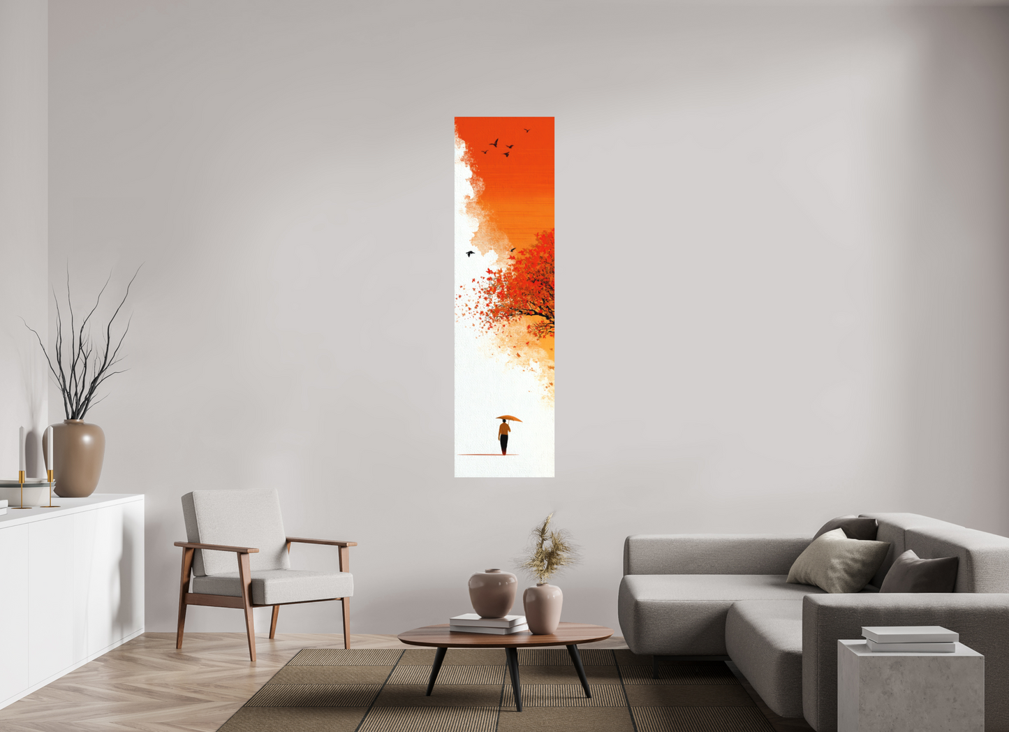 20 x 72″, Photo Print on Aluminum Backing Autumn Walk