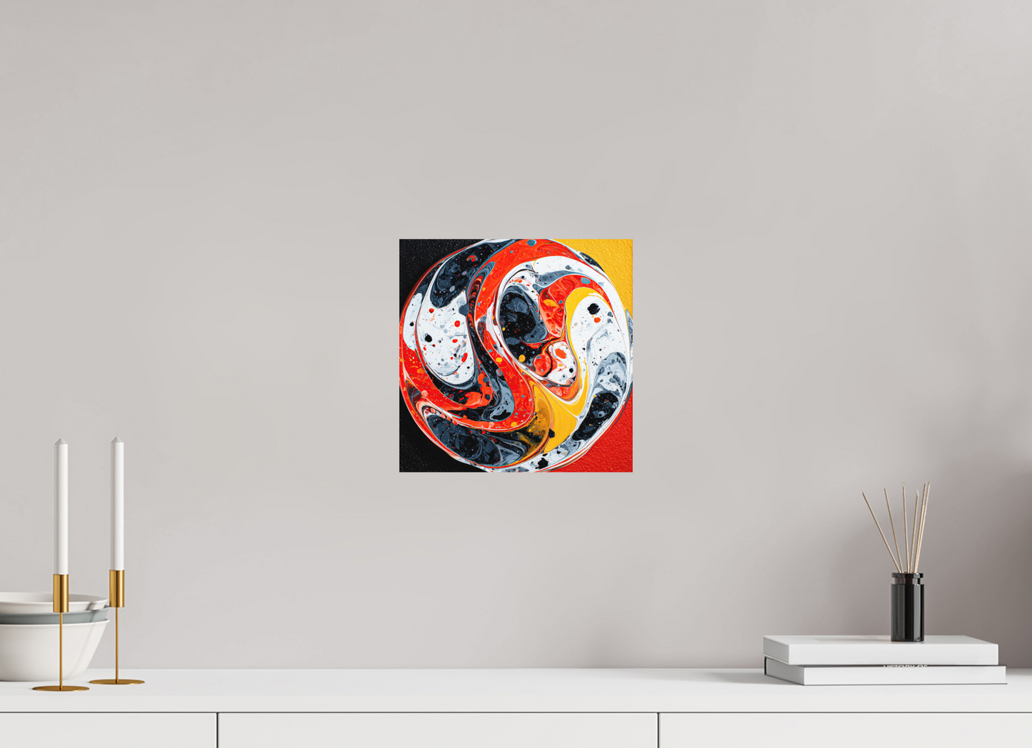 10 x 10″, Photo Print on Aluminum Backing Marble
