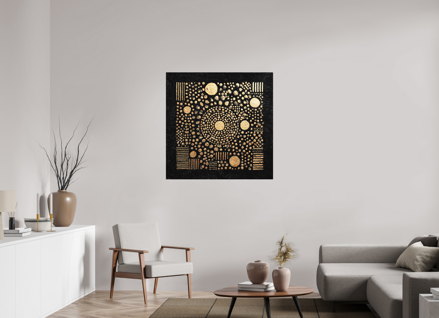 40 x 40″, Photo Print on Aluminum Backing Gold QR