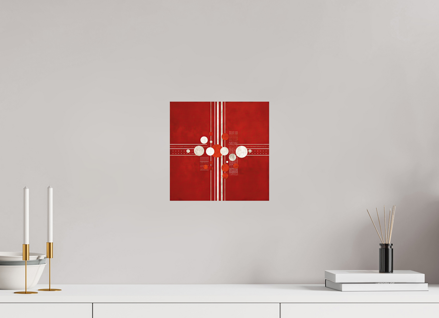 10 x 10″, Photo Print on Aluminum Backing White Line 2