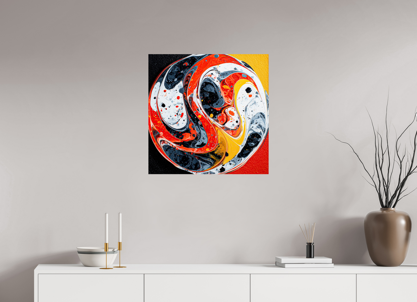 25 x 25″, Fine Art Print On Aluminum Dibond Marble