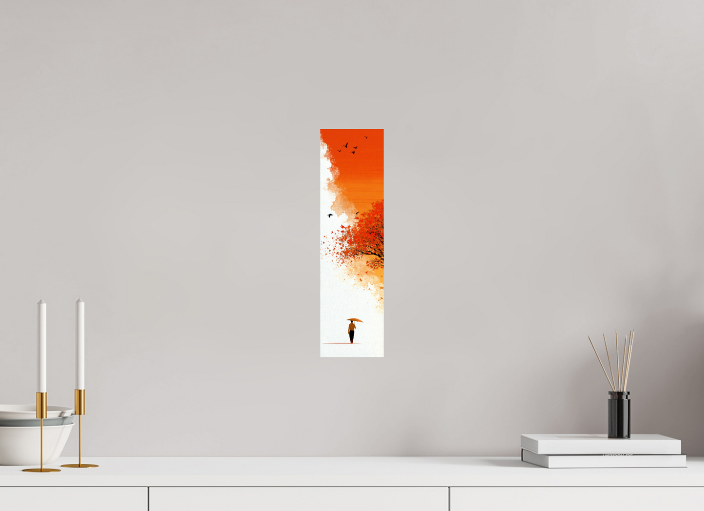 4 x 14.4″, Fine Art Print On Aluminum Dibond Autumn Walk