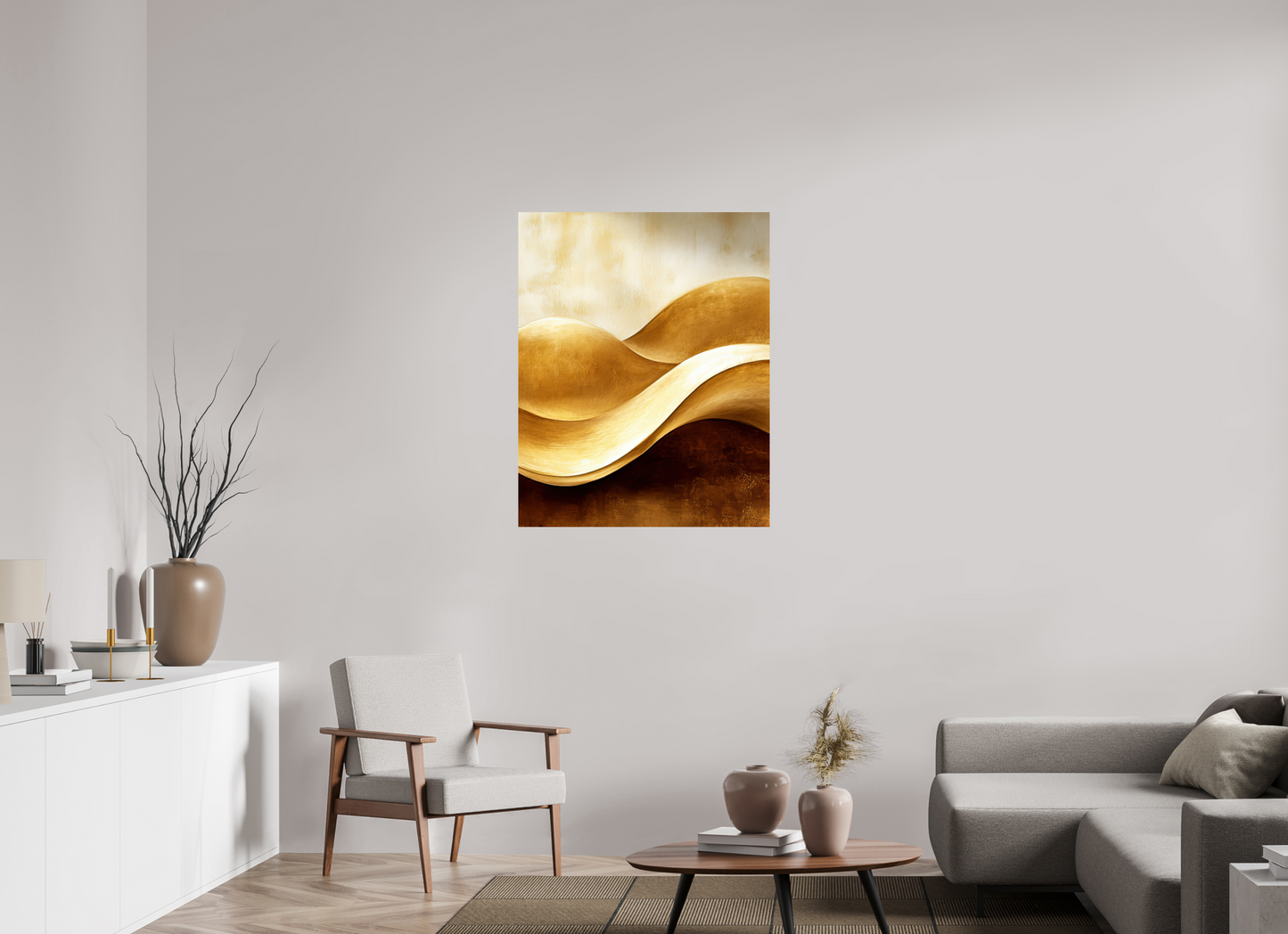 32 x 40.1″, Fine Art Print On Aluminum Dibond Gold Dunes