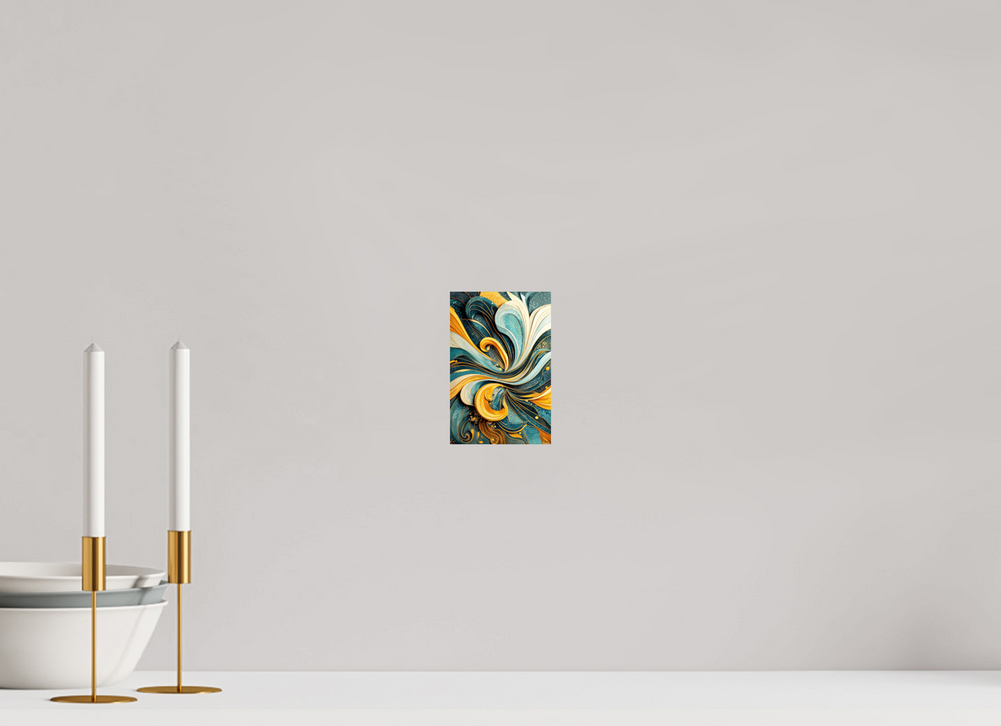 4 x 6.1″, Fine Art Print On Aluminum Dibond Abstract Swirl