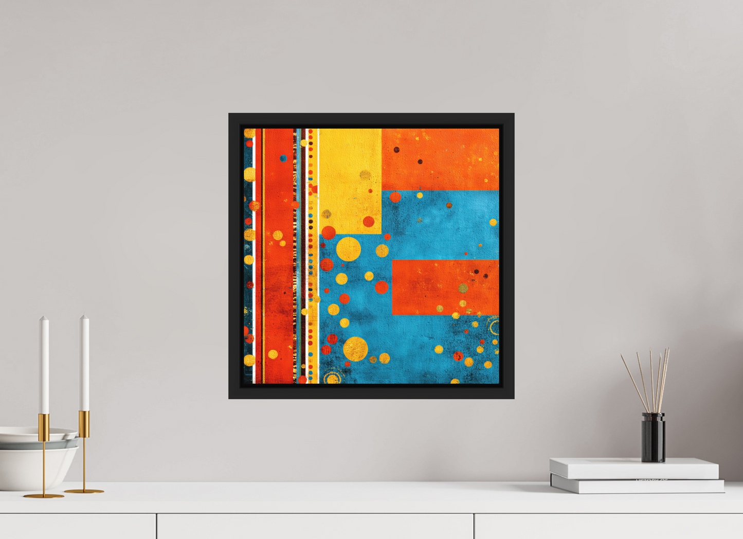 15 x 15″, Photo Print on Aluminum Backing with boarder Play Mat
