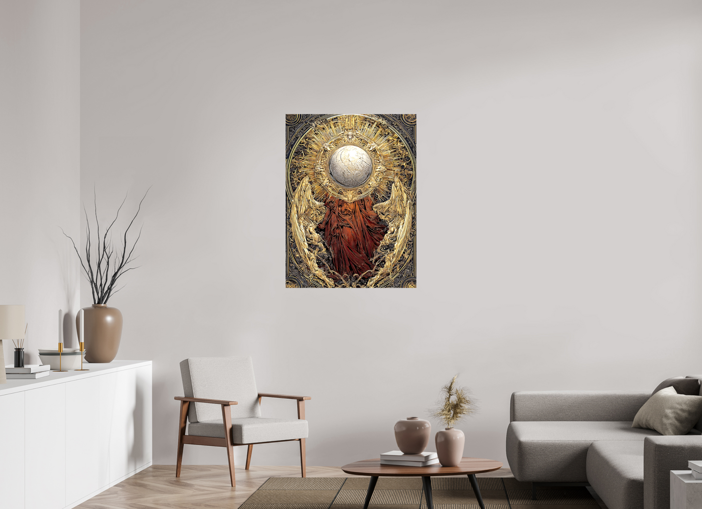 30 x 40″, Glossy Canvas Abstract Angel