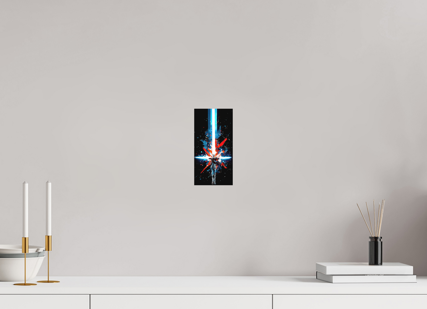 4 x 8″, Photo Print on Aluminum Backing Freedom Lightsaber