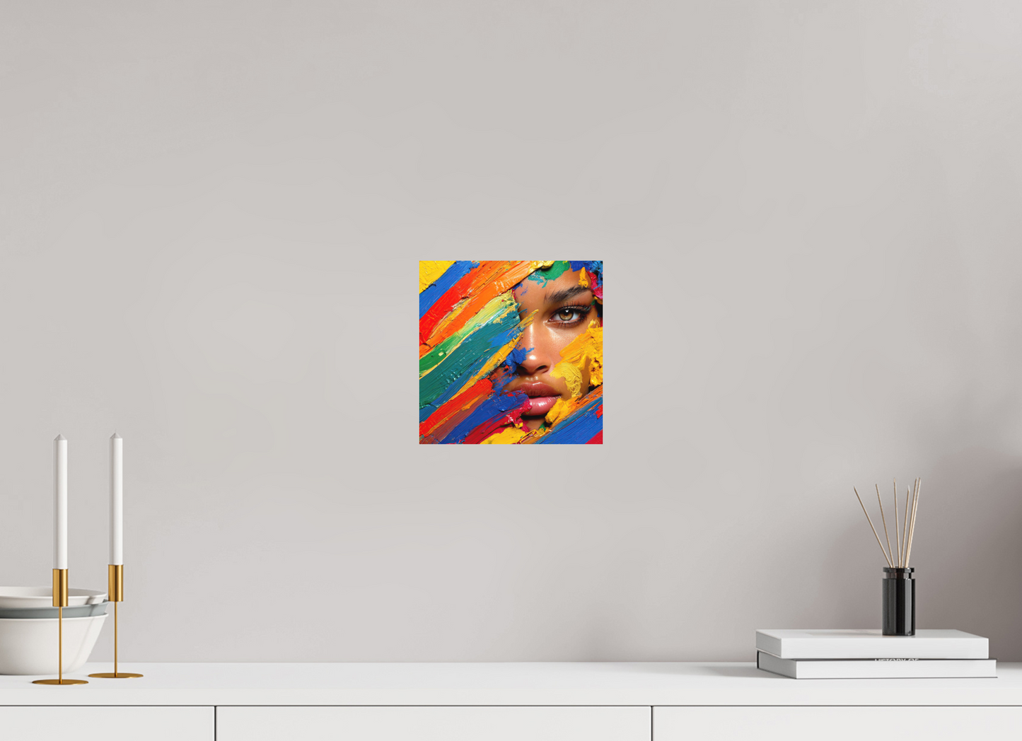 8 x 8″, Photo Print on Aluminum Backing Paintress