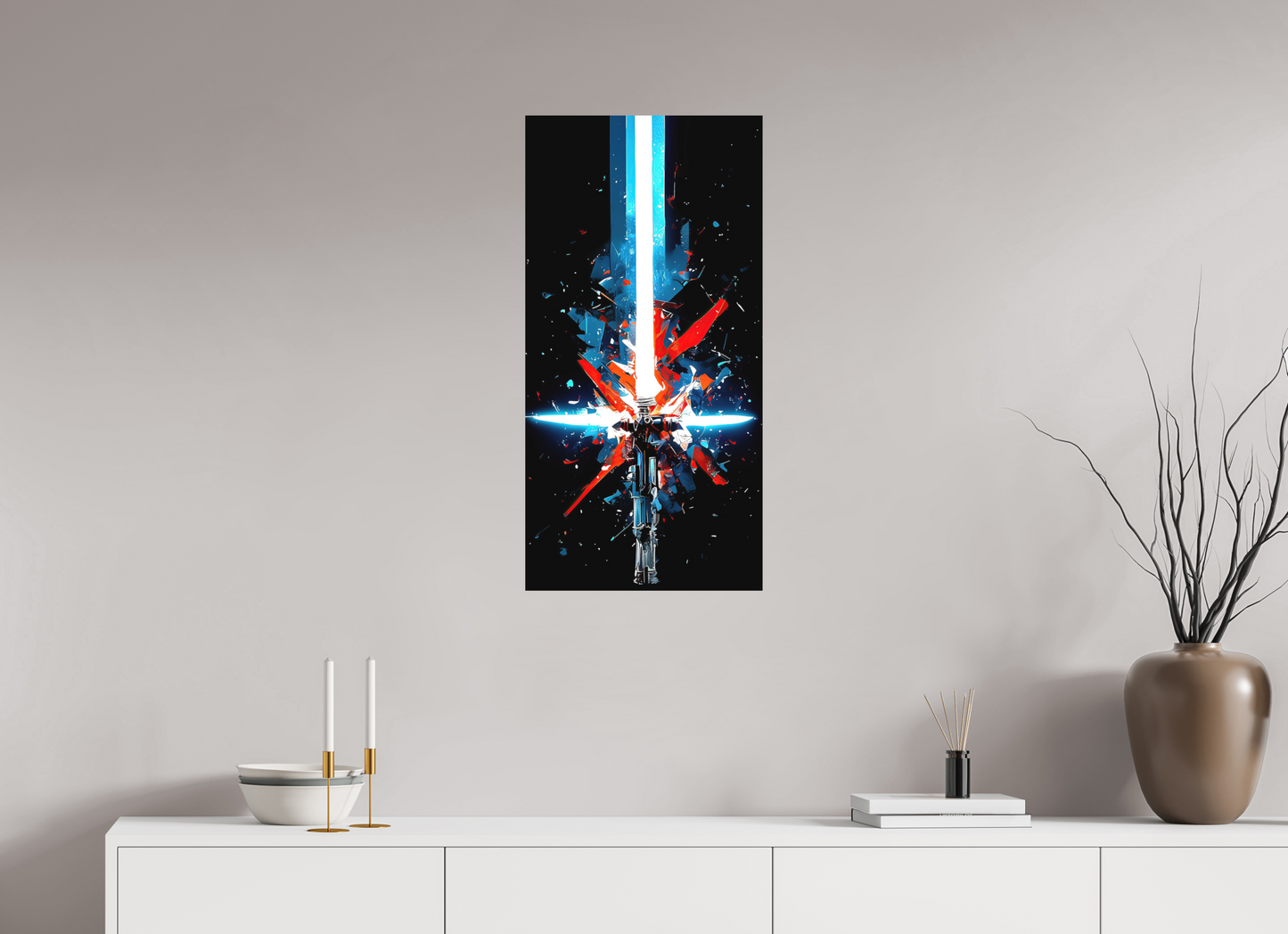 16 x 32″, Photo Print on Aluminum Backing Freedom Lightsaber