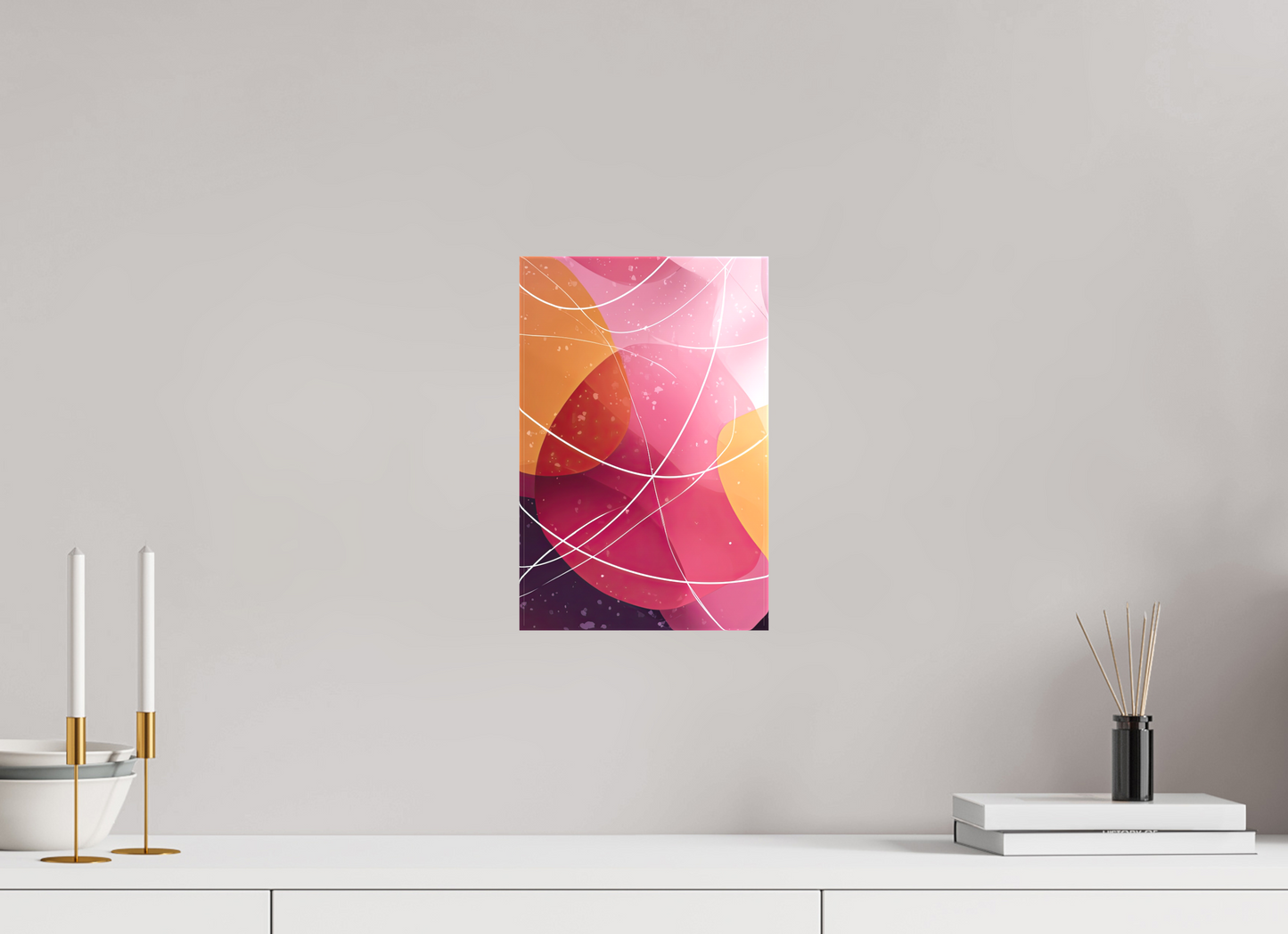 8 x 12.2″, Textile on Canvas Lava Lamp