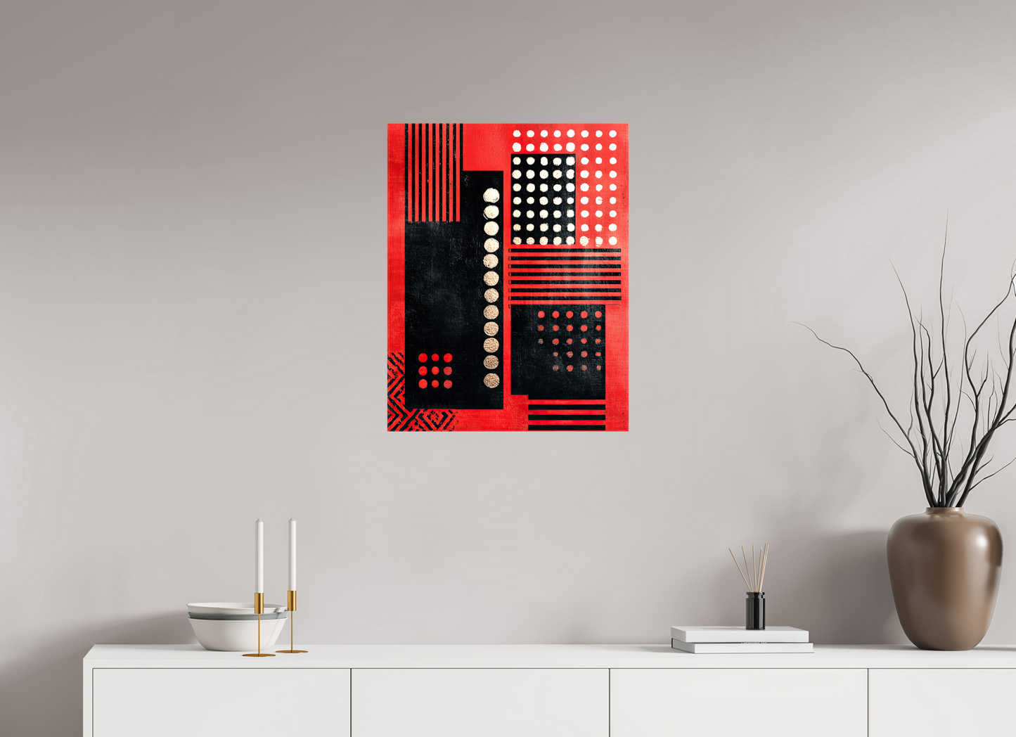 20 x 25.6″, Glossy Canvas Abstract Barcode