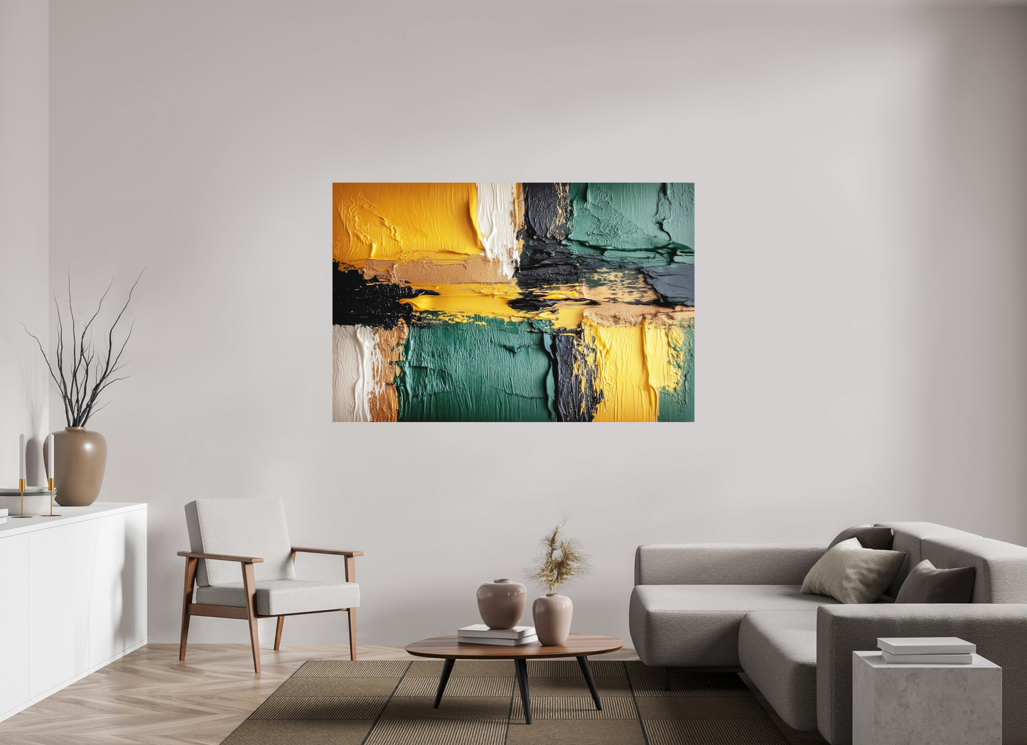 71.1 x 47″, Photo Print on Aluminum Backing Lux Camo