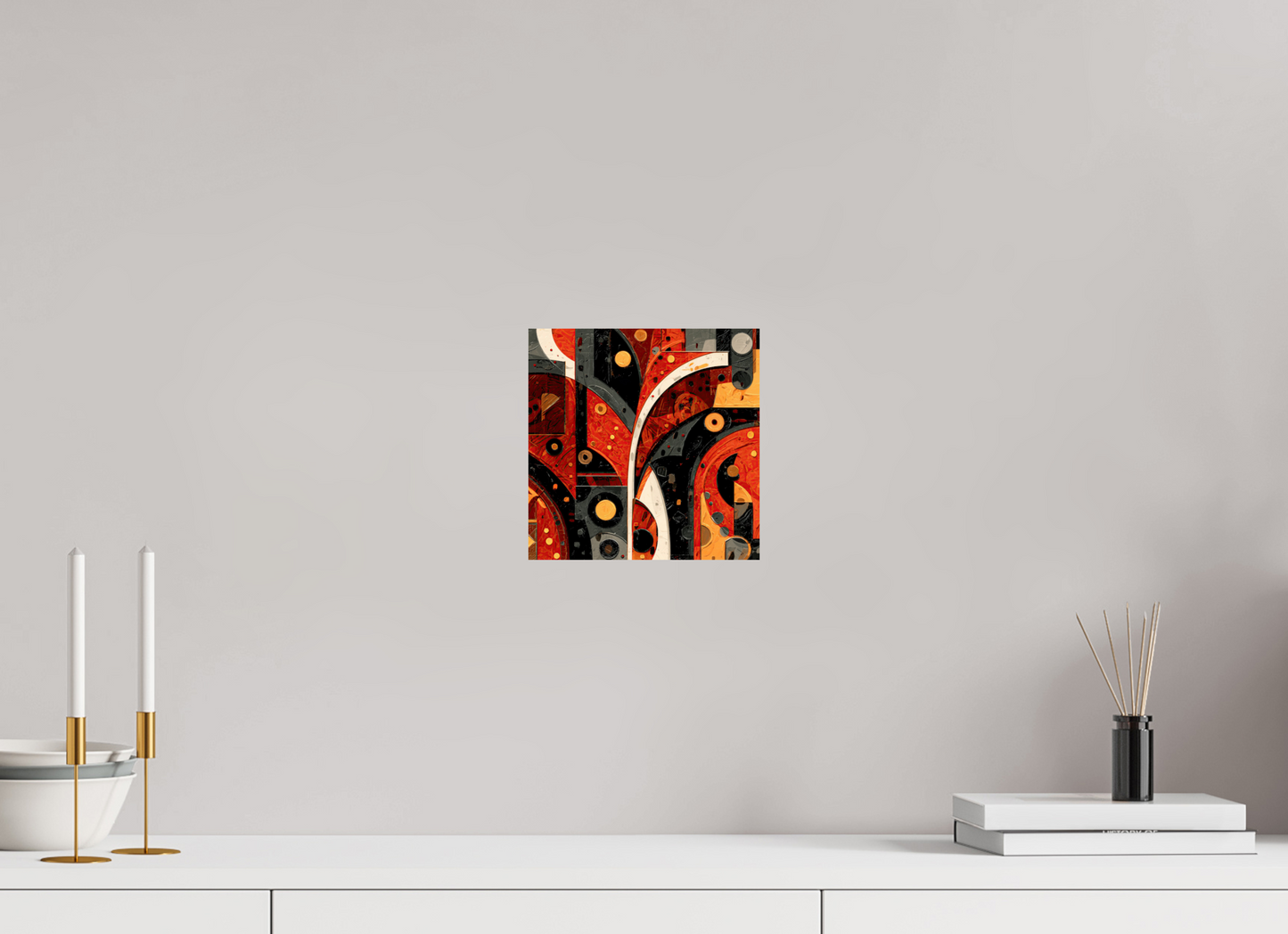 8 x 8″, Fine Art Print On Aluminum Dibond Abstract Chaos
