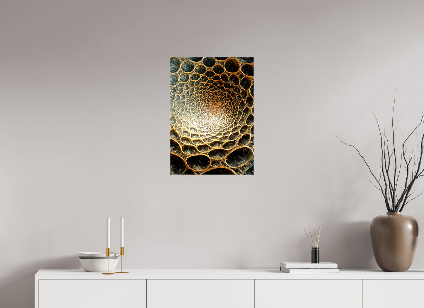 ISO A2 (42 x 59,4 cm), Glossy Canvas Alien Texture