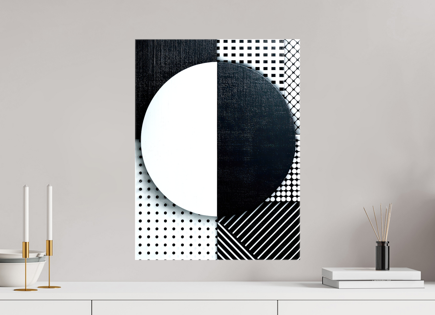 16 x 21.5″, Glossy Canvas Black & White 3