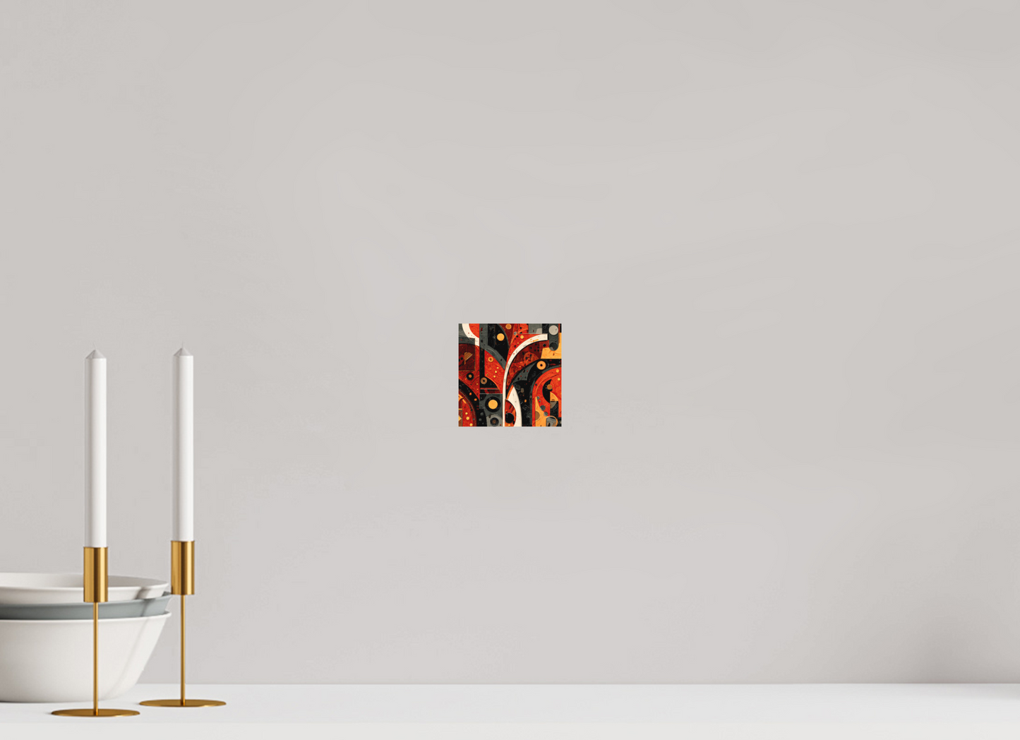 4 x 4″, Photo Print on Aluminum Backing Abstract Chaos