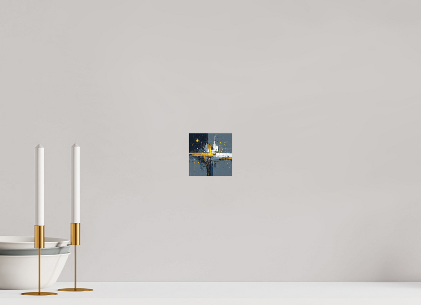 4 x 4″, Photo Print on Aluminum Backing Abstract City