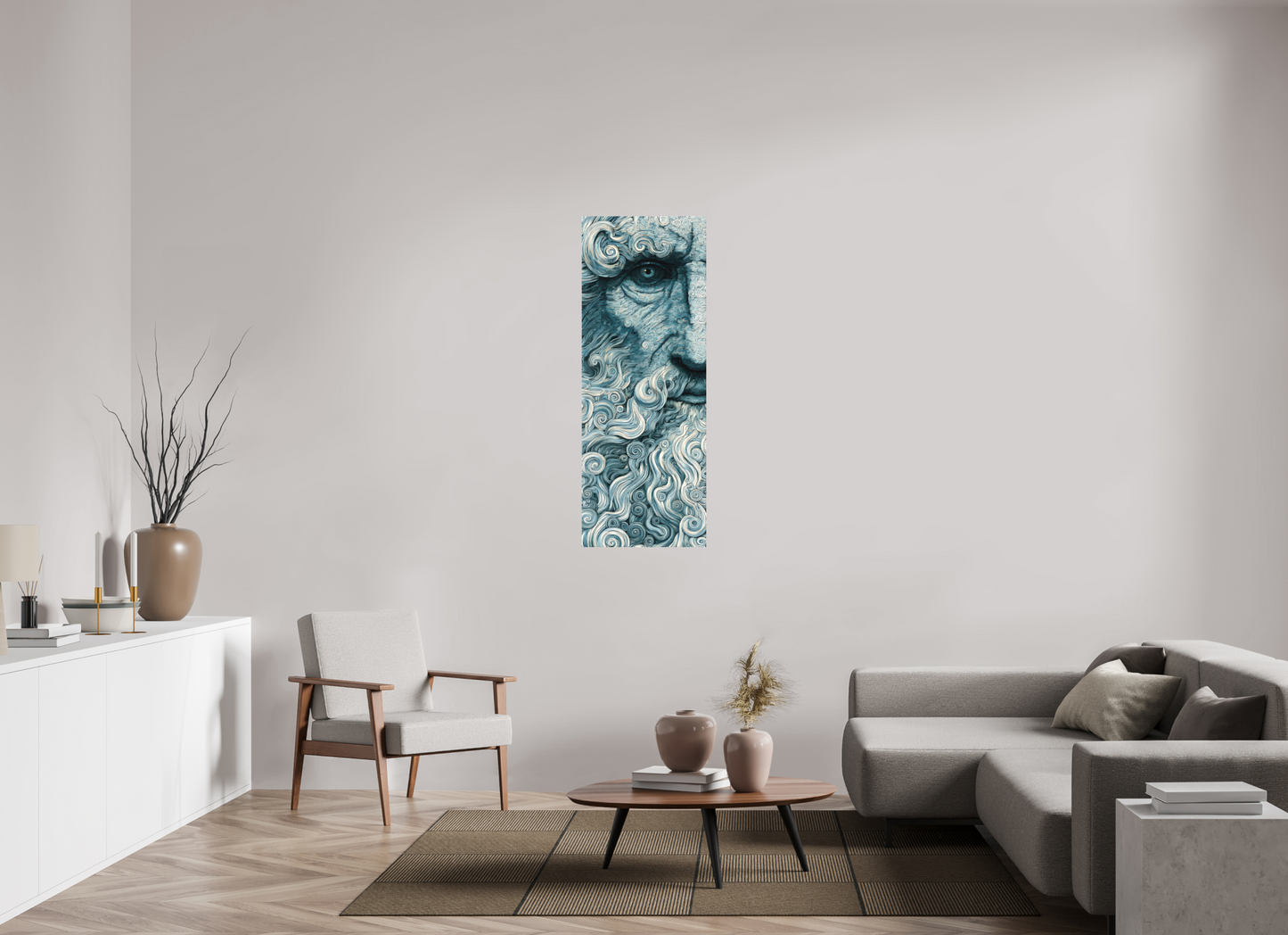 20 x 53.1″, Photo Print on Aluminum Backing Philosopher