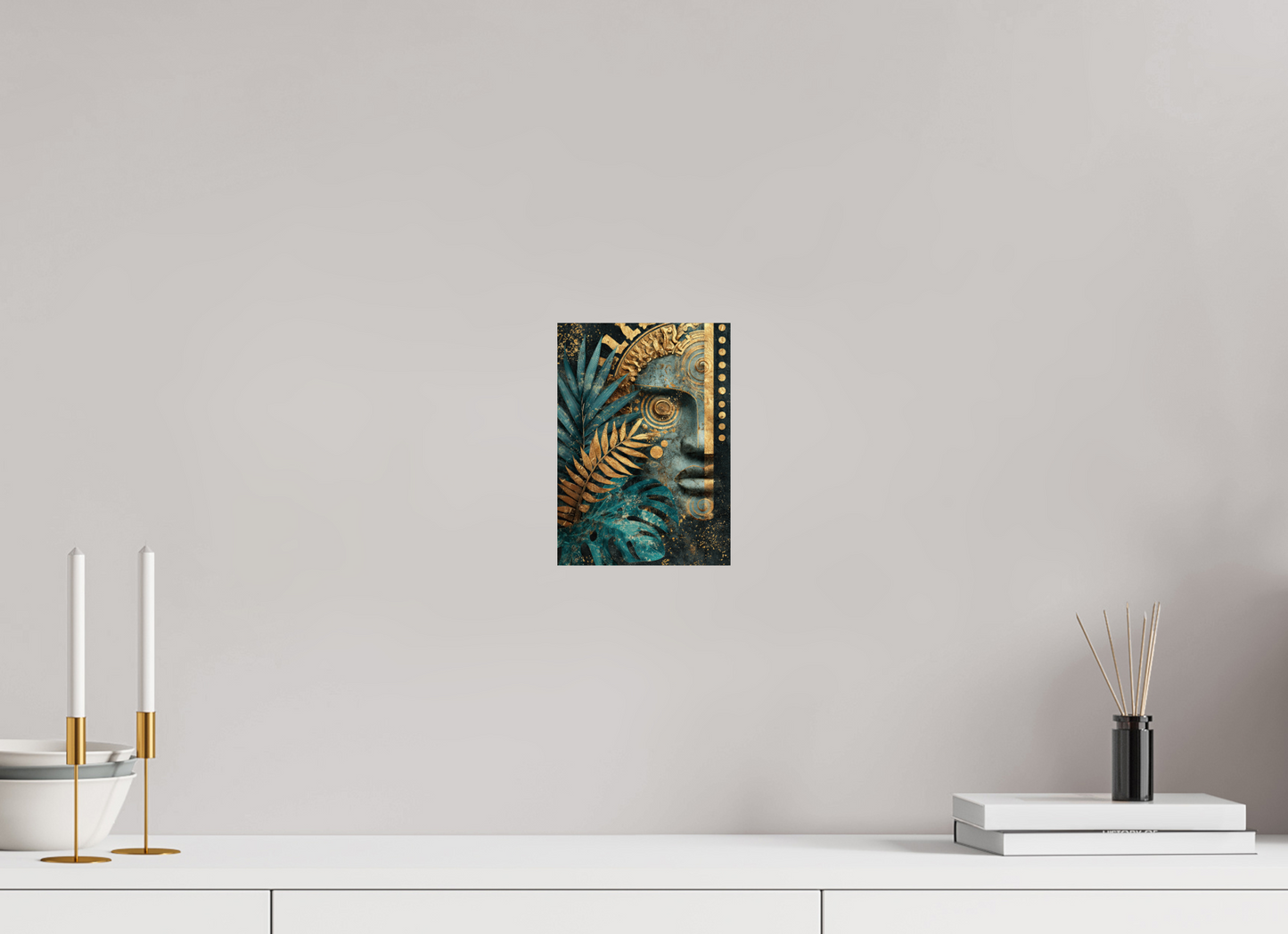 6 x 8.4″, Fine Art Print On Aluminum Dibond Ancient Face 1