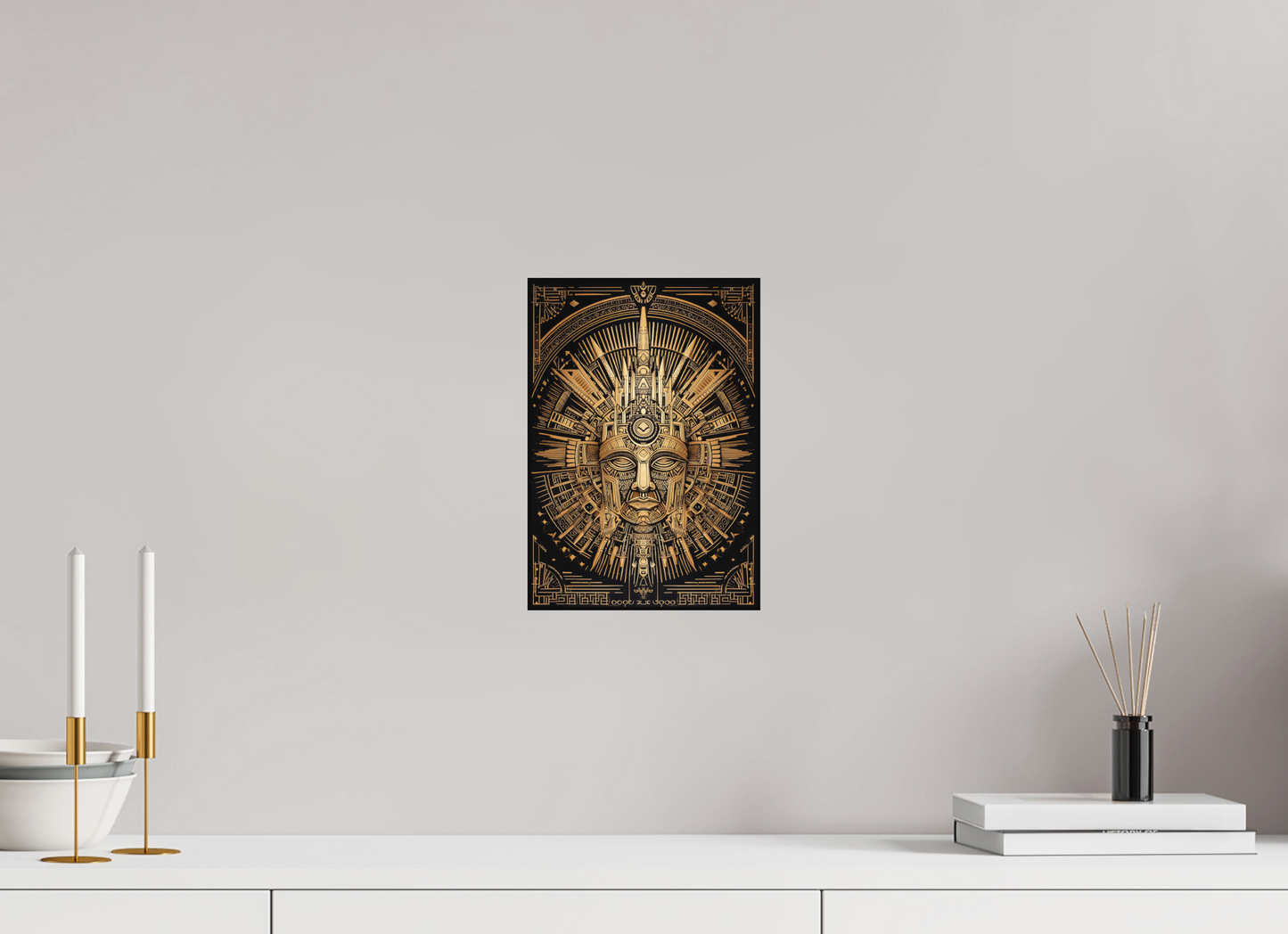 8 x 11.4″, Photo Print on Aluminum Backing Tribal Gold