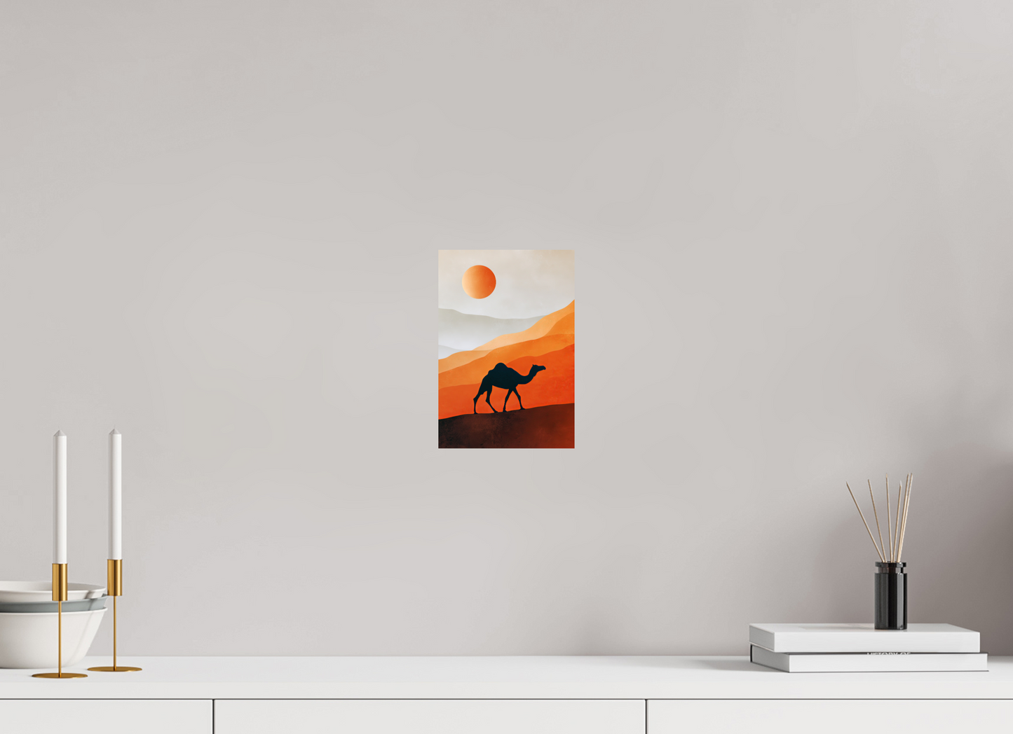 6 x 8.7″, Fine Art Print On Aluminum Dibond Camel