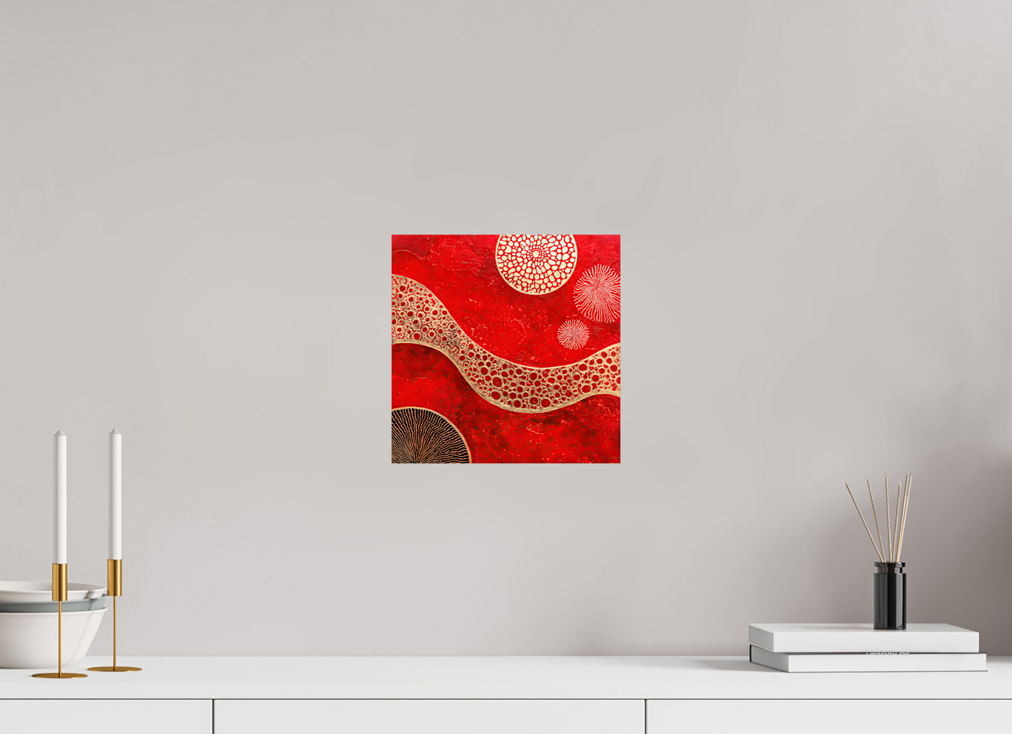 10 x 10″, Fine Art Print On Aluminum Dibond Blood Cells