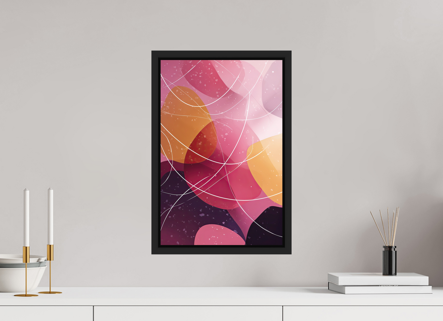 12 x 18.3″, Photo Print on Aluminum Backing with boarder Lava Lamp