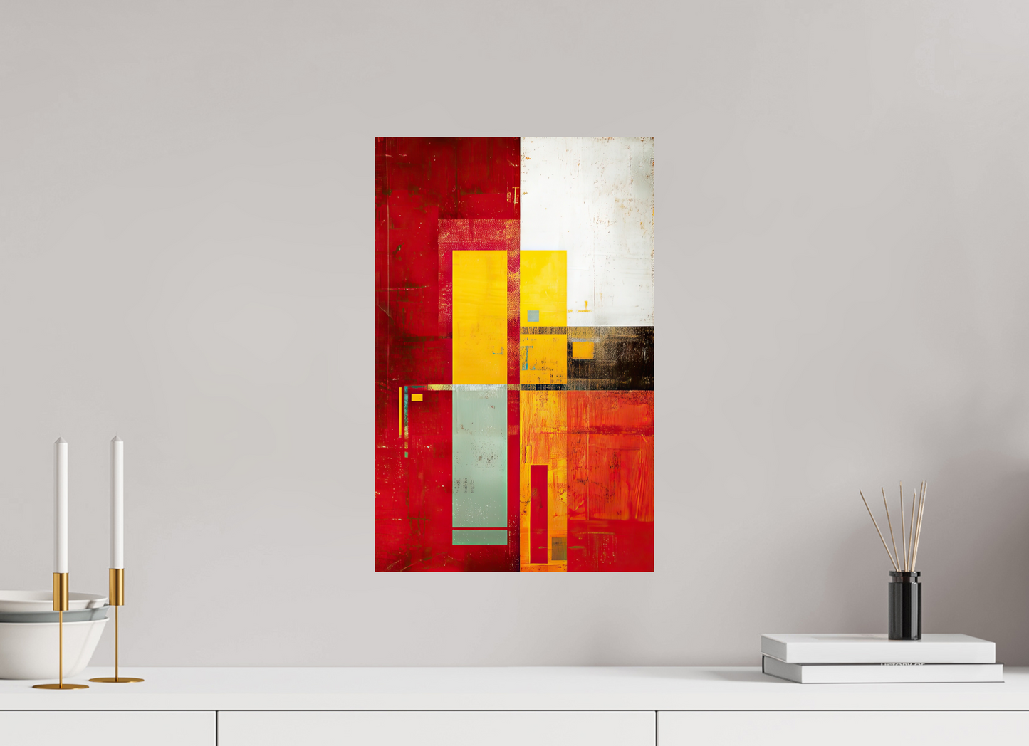 12 x 18.7″, Fine Art Print On Aluminum Dibond Modern Rectangle