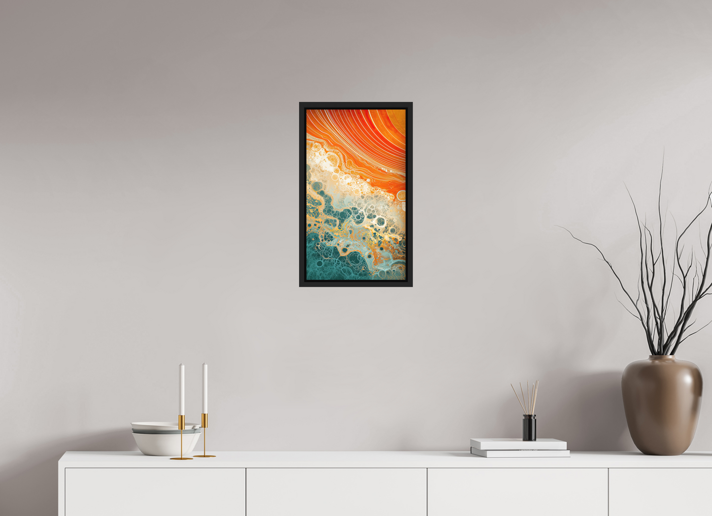 12 x 20.6″, Photo Print on Aluminum Backing with boarder Abstract Desert Beach