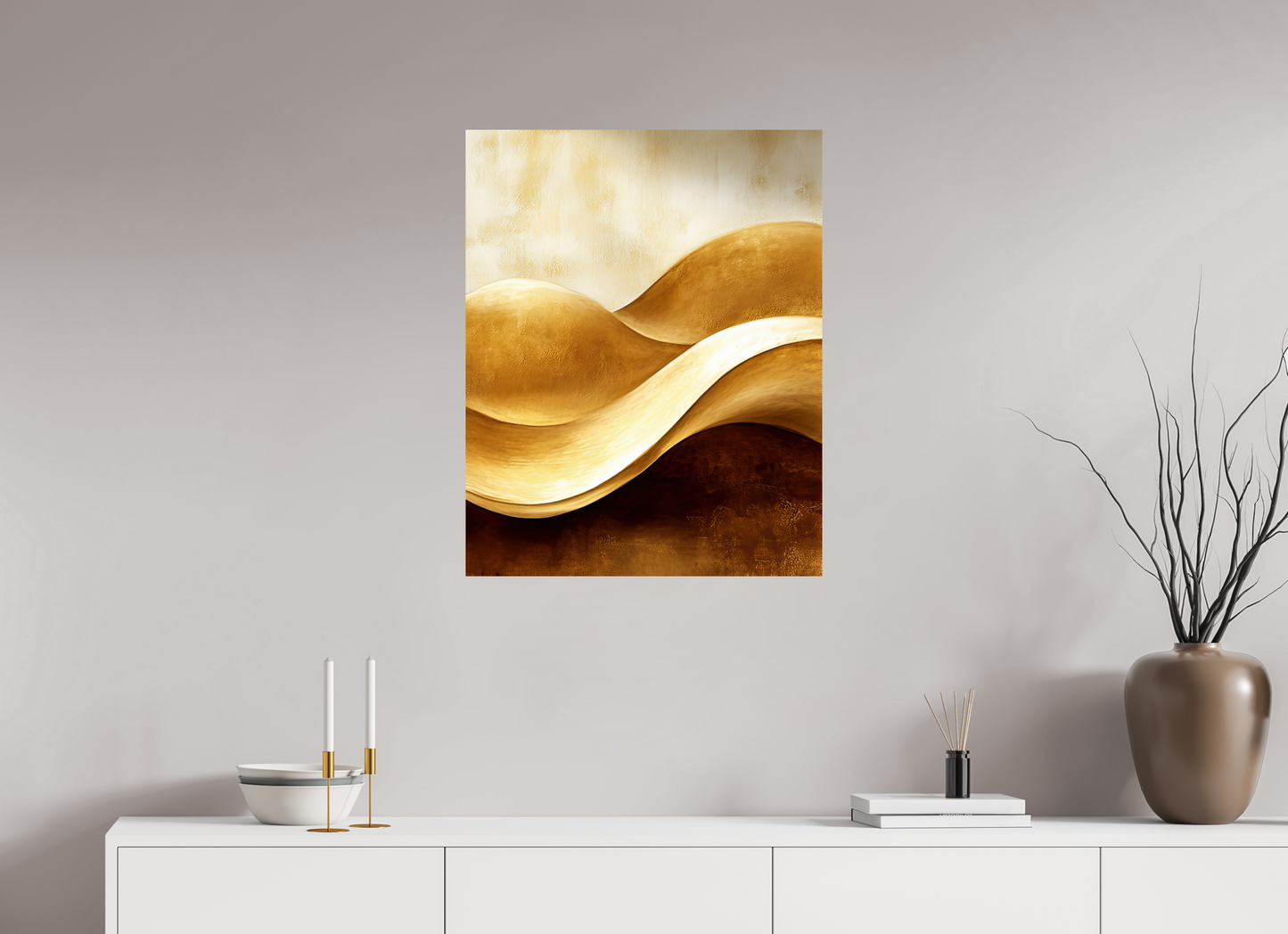24 x 30.1″, Fine Art Print On Aluminum Dibond Gold Dunes