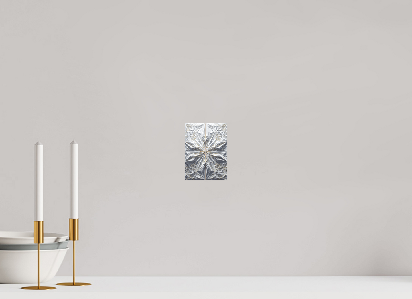 4 x 5.5″, Photo Print on Aluminum Backing Snowflake