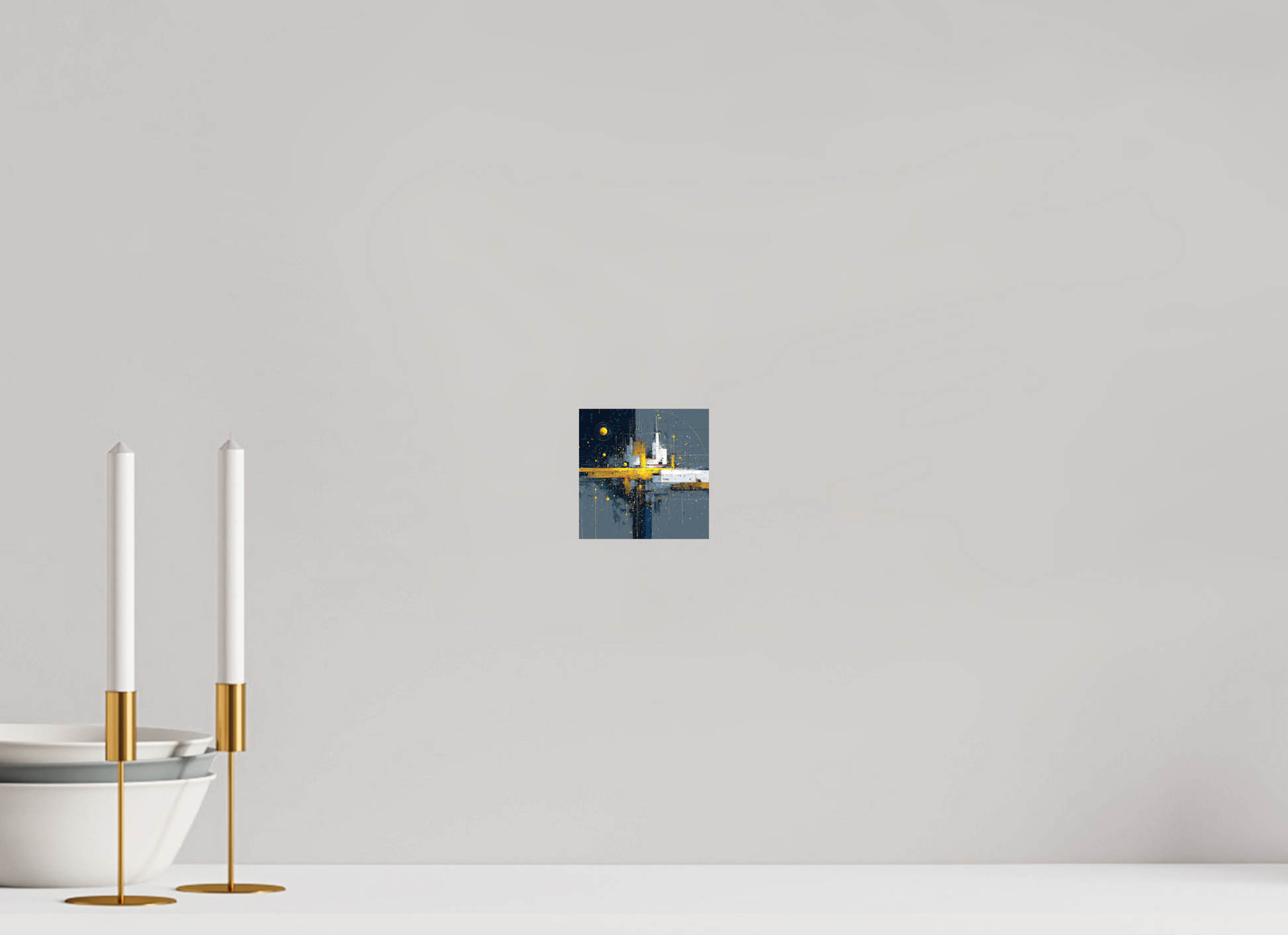 4 x 4″, Fine Art Print On Aluminum Dibond Abstract City
