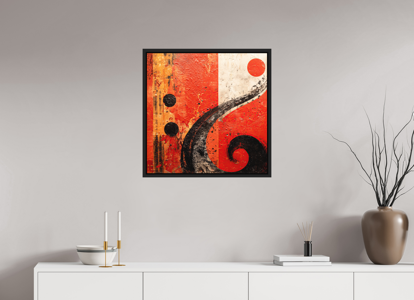 25 x 25″, Photo Print on Aluminum Backing with boarder Abstract Musical Note
