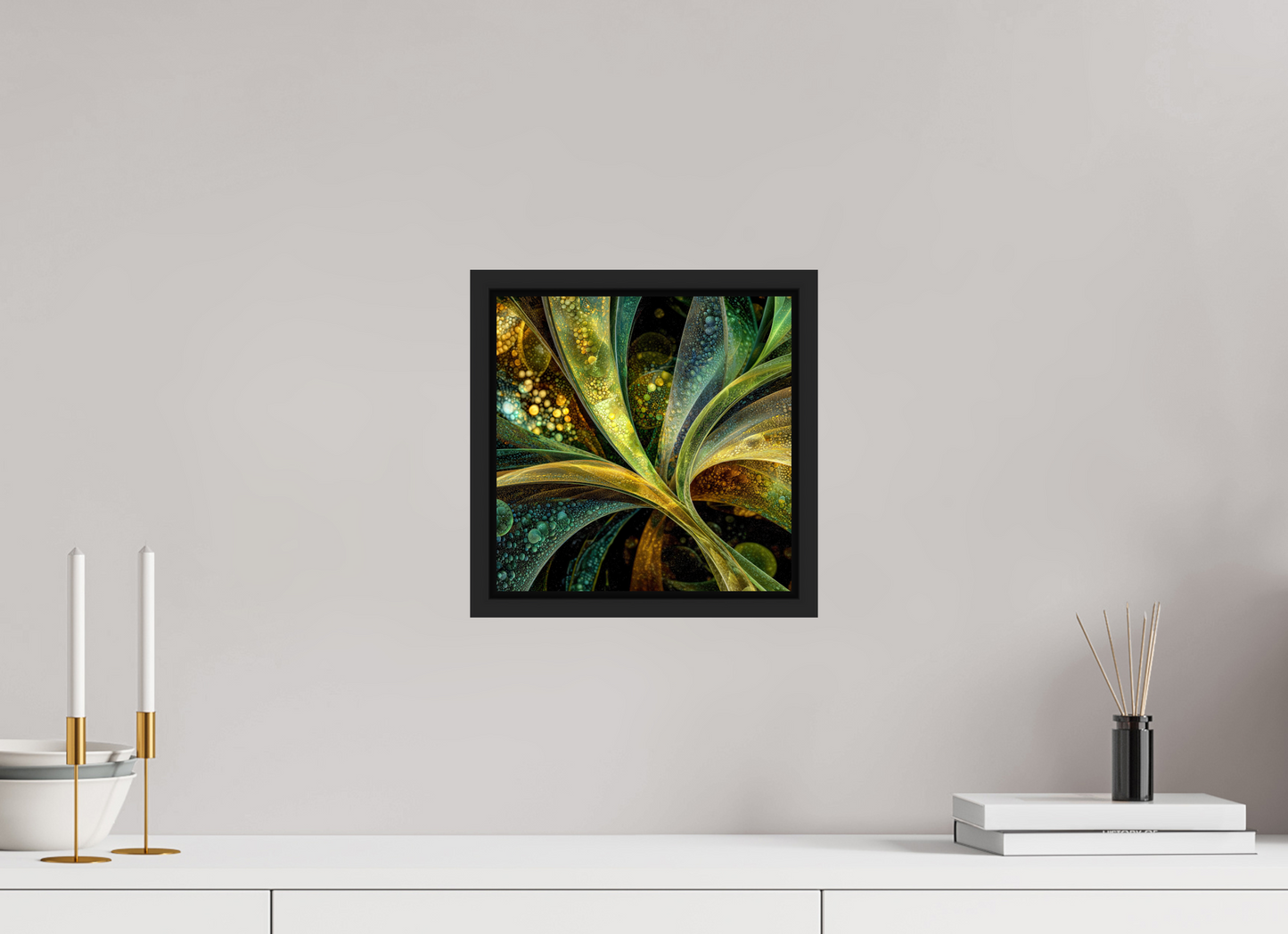 10 x 10″, Fine Art Print on Aluminum Dibond with Boarder Algae