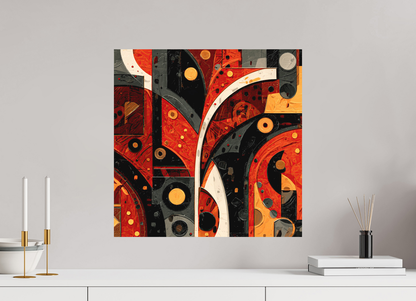 20 x 20″, Photo Print on Aluminum Backing Abstract Chaos