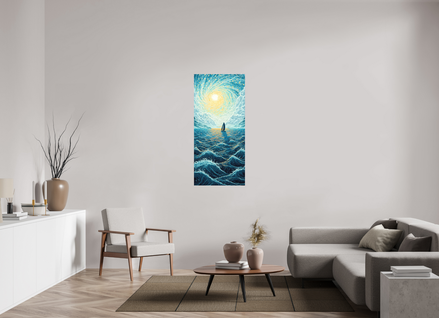 24 x 52.5″, Photo Print on Aluminum Backing Sail to the Sun