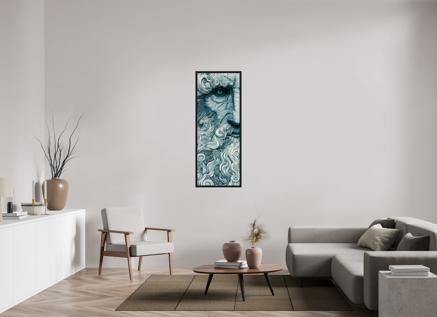 20 x 53.1″, Fine Art Print on Aluminum Dibond with Boarder Philosopher
