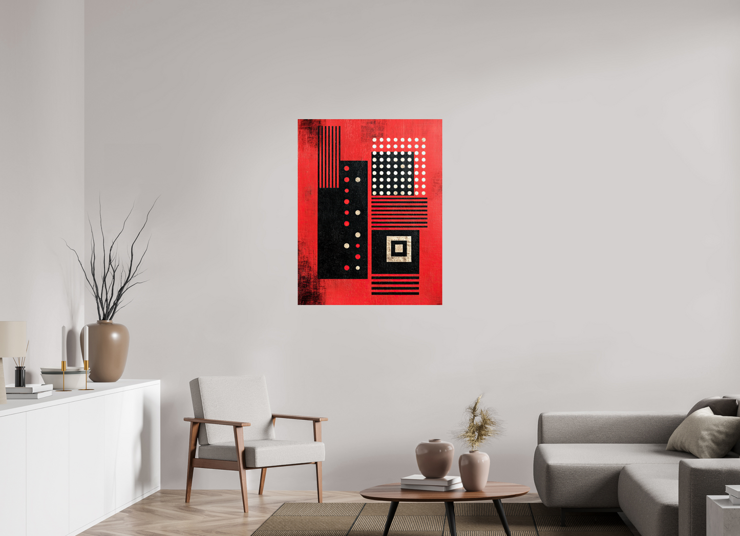 32 x 41.2″, Fine Art Print On Aluminum Dibond Abstract Barcode 2