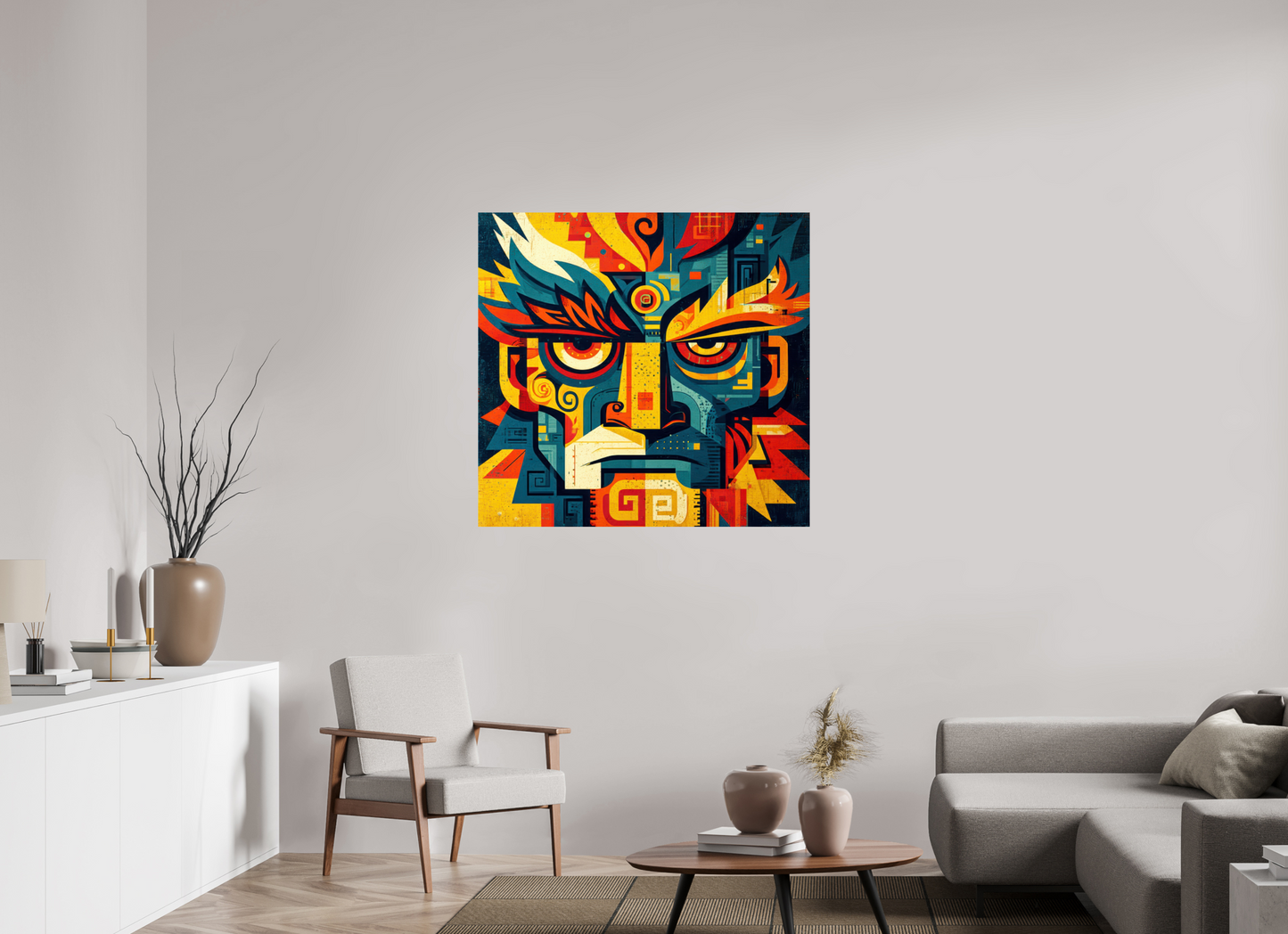 42.2 x 40″, Fine Art Print On Aluminum Dibond Urban Tribal 3