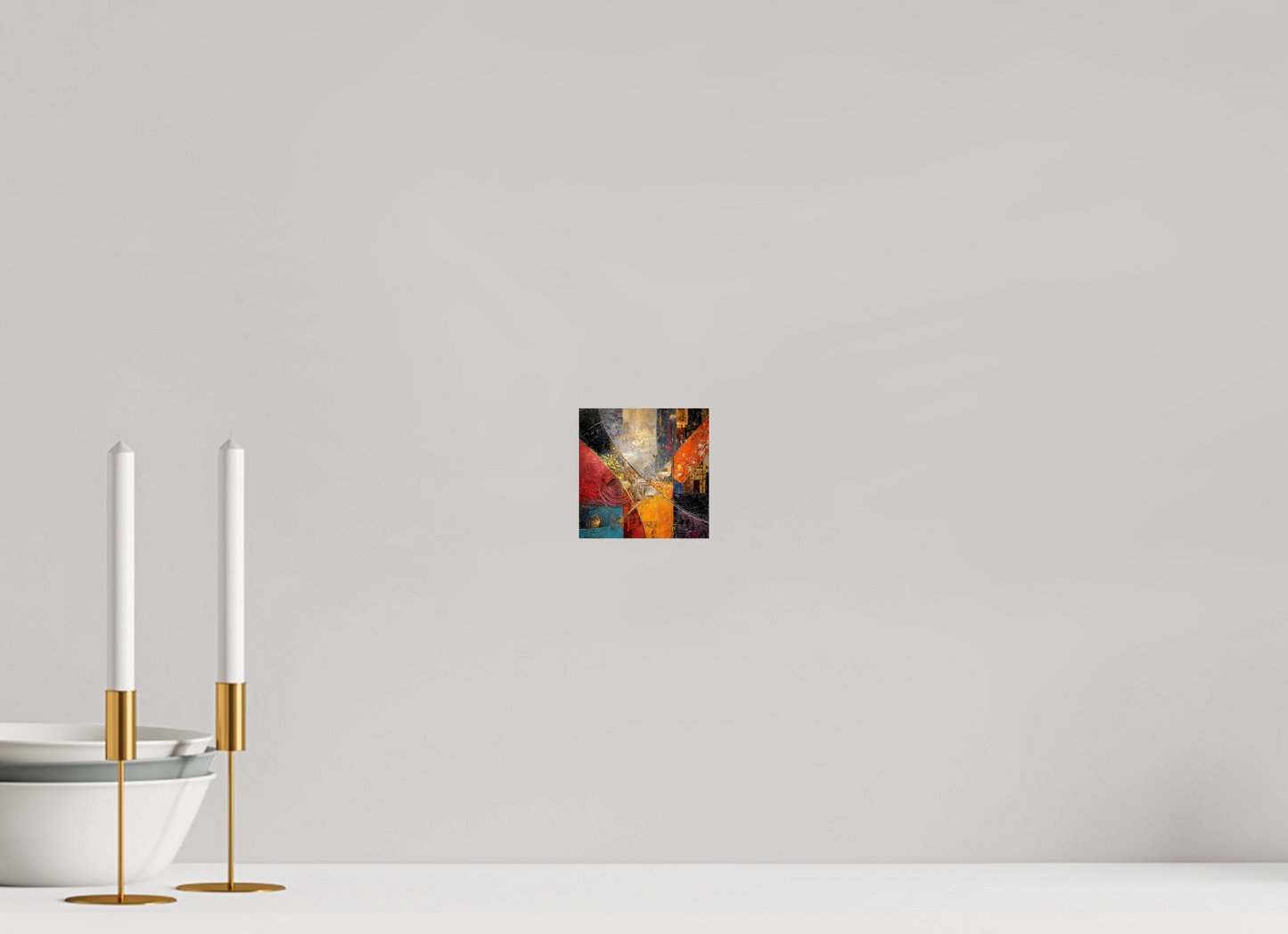 4 x 4″, Fine Art Print On Aluminum Dibond Abstract Cracked Paint