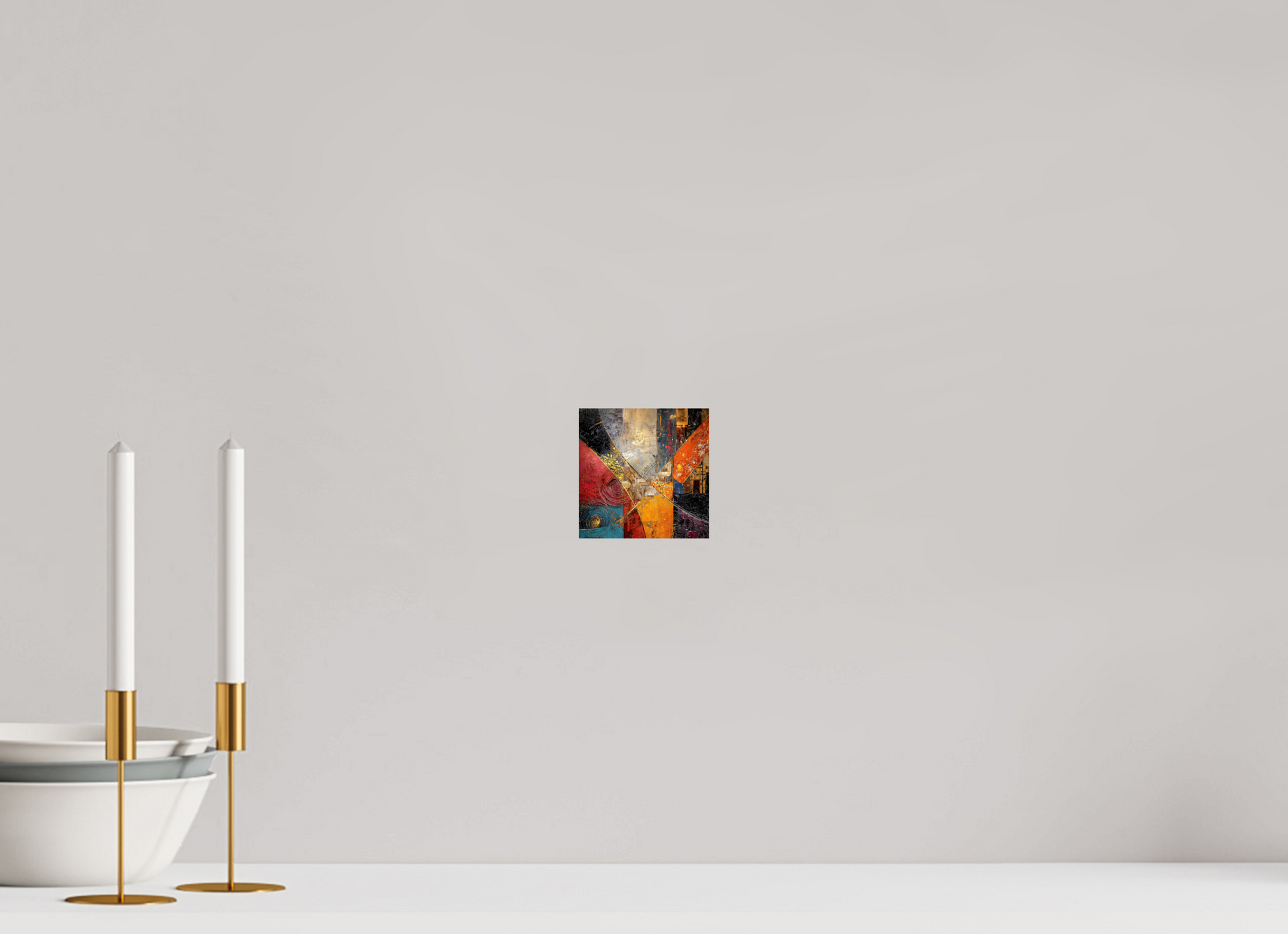 4 x 4″, Fine Art Print On Aluminum Dibond Abstract Cracked Paint