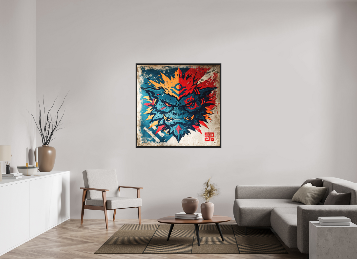 47.8 x 47″, Photo Print on Aluminum Backing with boarder Orge