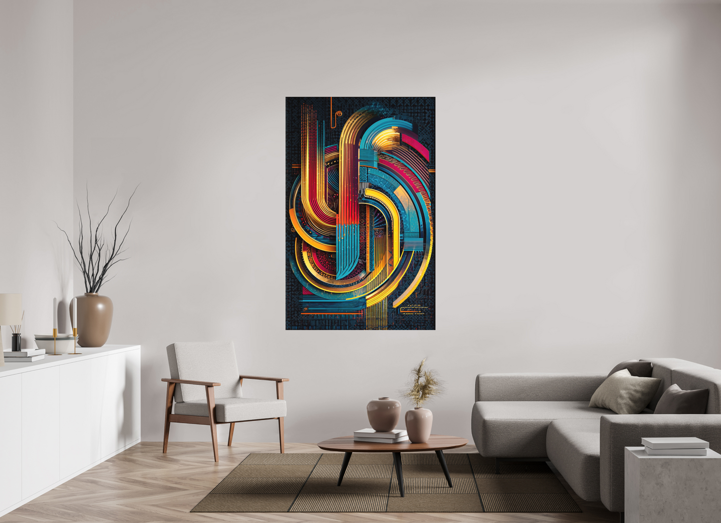 43 x 66.9″, Photo Print on Aluminum Backing Abstract Jazz 2