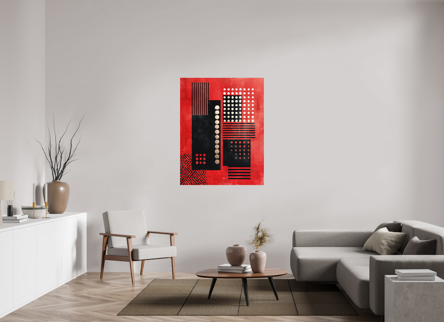39 x 50″, Photo Print on Aluminum Backing Abstract Barcode