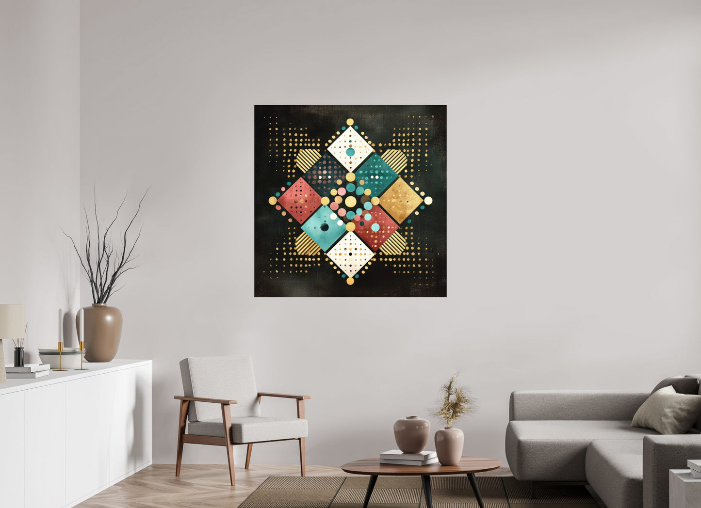 45 x 45″, Photo Print on Aluminum Backing Squares