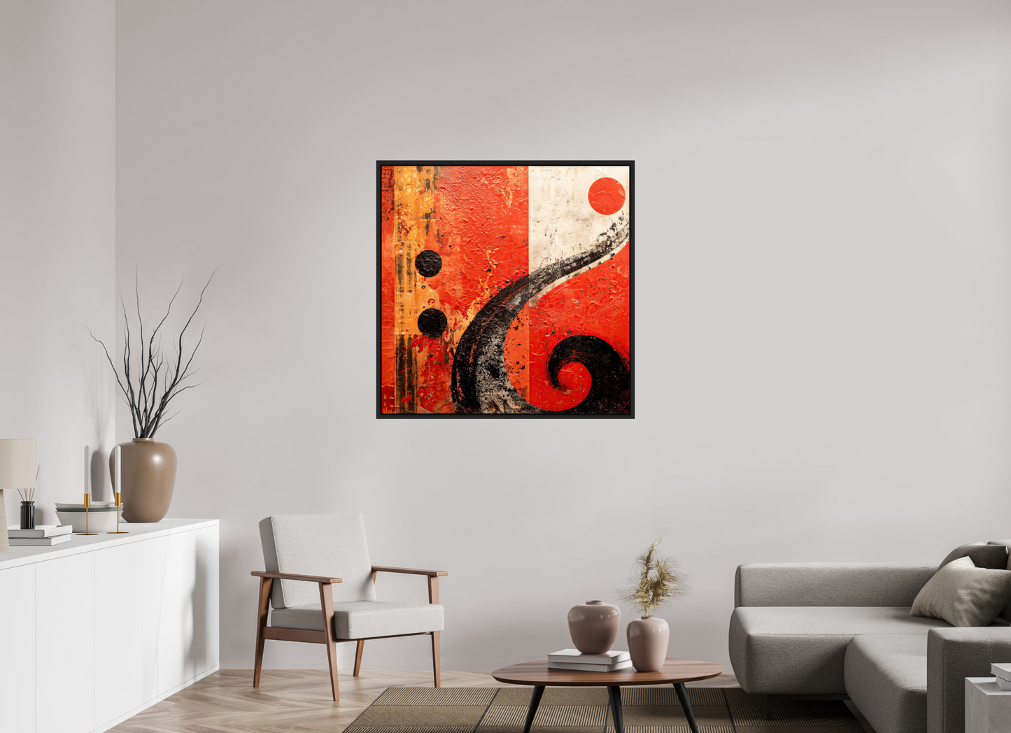 40 x 40″, Fine Art Print on Aluminum Dibond with Boarder Abstract Musical Note