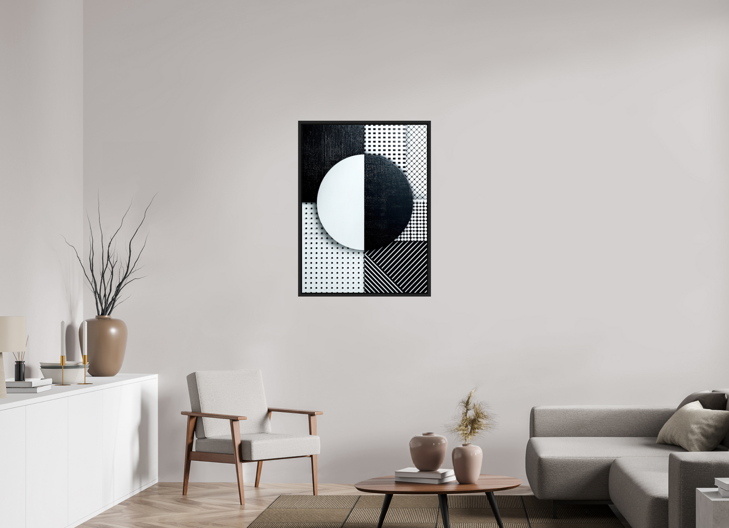 28 x 37.7″, Fine Art Print on Aluminum Dibond with Boarder Black & White 3