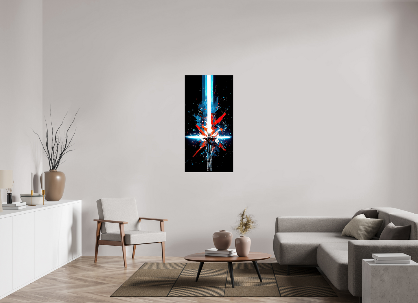 24 x 48″, Fine Art Print On Aluminum Dibond Freedom Lightsaber