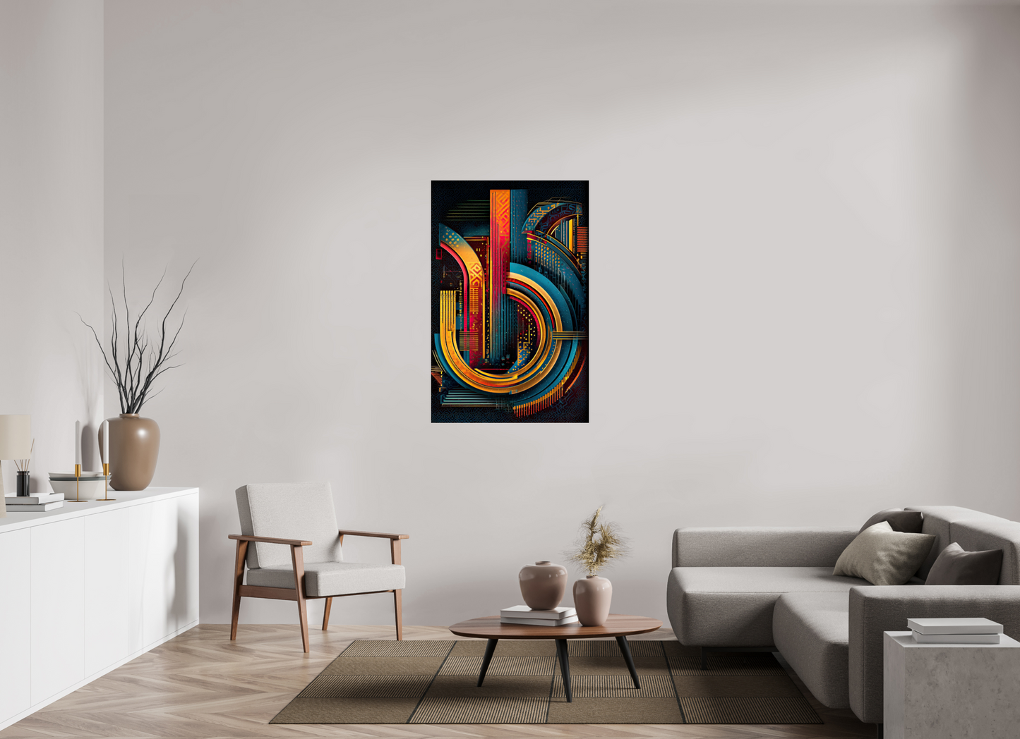 32 x 49.2″, Fine Art Print On Aluminum Dibond Abstract Jazz