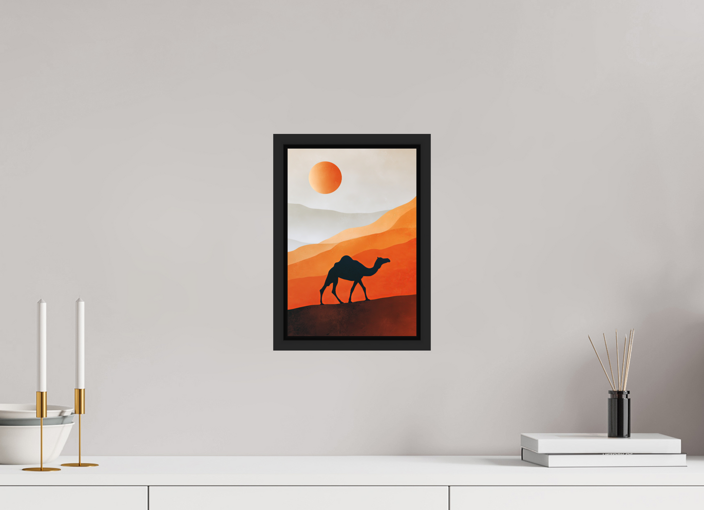 8 x 11.7″, Photo Print on Aluminum Backing with boarder Camel